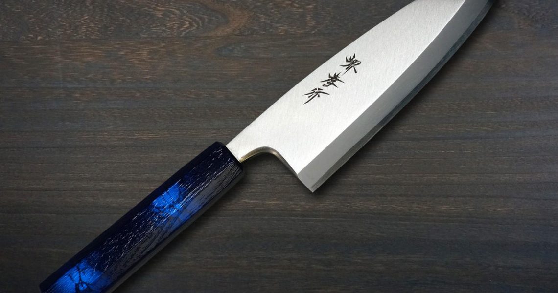Sakai Takayuki INOX Japanese-style Nanairo Chef's Deba Knife 180mm ABS Resin Handle [Green-Tortoiseshell]